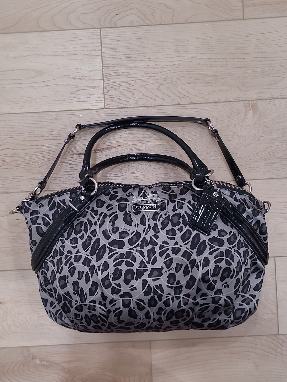 2010's Vintage Coach Madison Ocelot Sophia Satchel